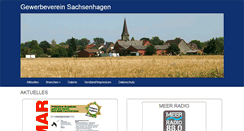 Desktop Screenshot of gewerbeverein-sachsenhagen.de