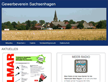 Tablet Screenshot of gewerbeverein-sachsenhagen.de